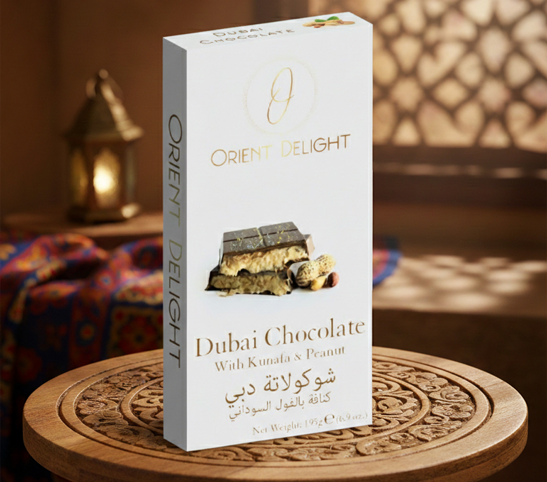 Kunafa Peanut Chocolate Bar 200g