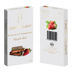 Kunafa Strawberry Chocolate Bar 200g