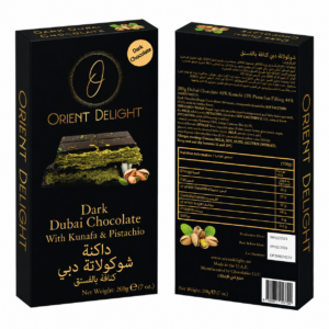 OD-Dubai Dark Chocolate With Kunafa & Pistachio 200g