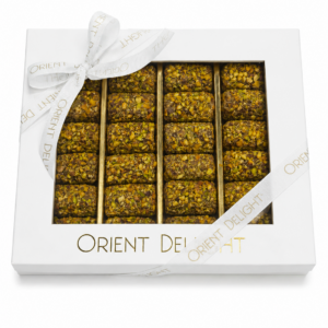 Orient Delight Dubai Chocolate Pistachio Kunafa Wafer Rolls — Medium Gift Box