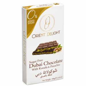 Orient Delight Sugar Free Dubai Chocolate Bar with Kunafa Pistachio 105 g